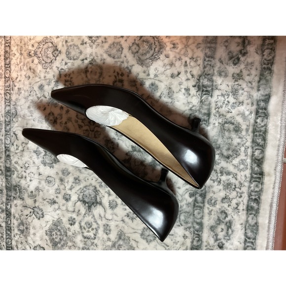 Coach Womens Black Leather Pointed Toe Stiletto Heel Pumps Shoes Size 7.5M - Picture 8 of 10